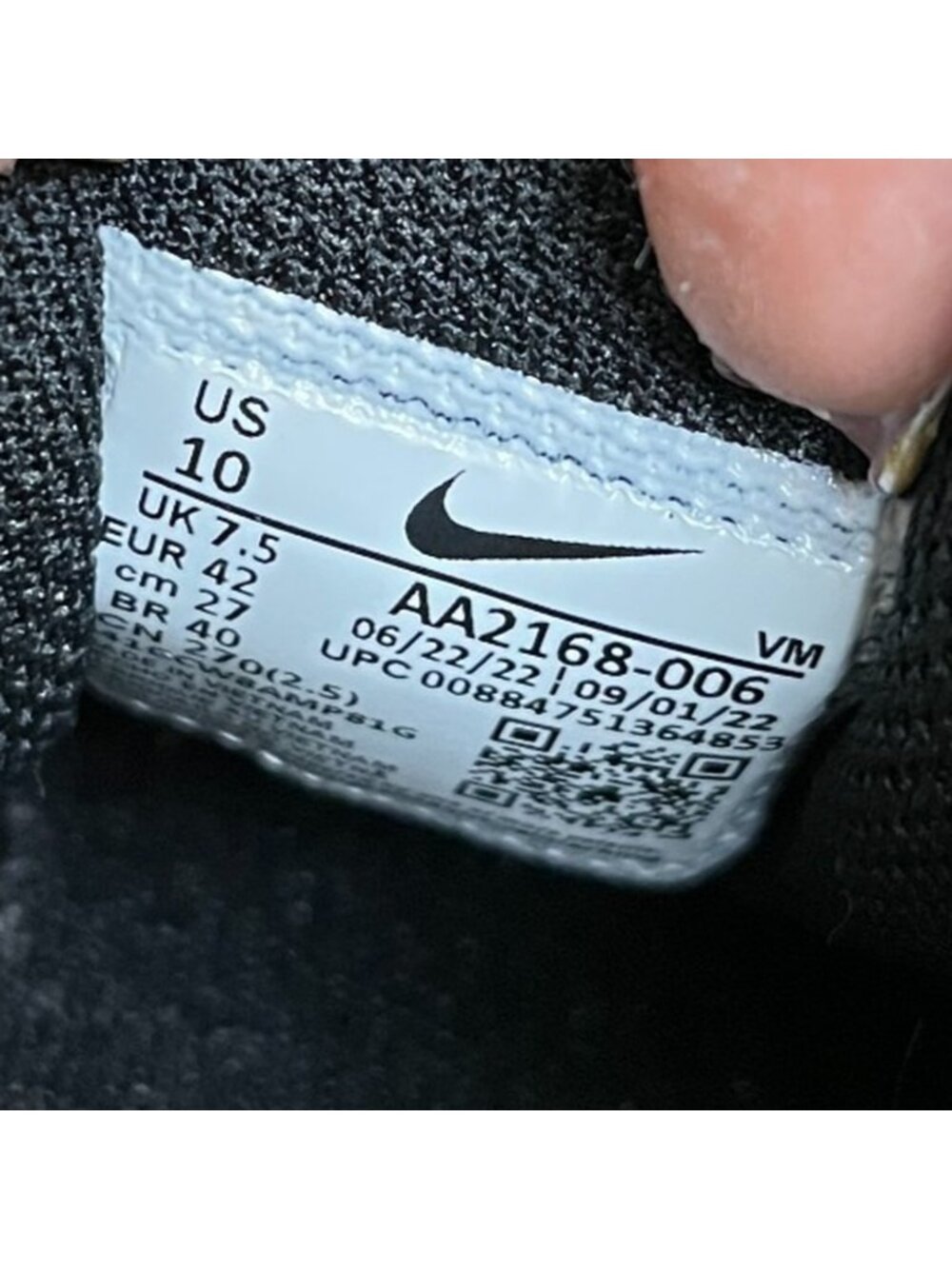 Nike Air Max Axis Womens Size 10 Black Athletic Running Walking Shoes Sneakers - Picture 9 of 10